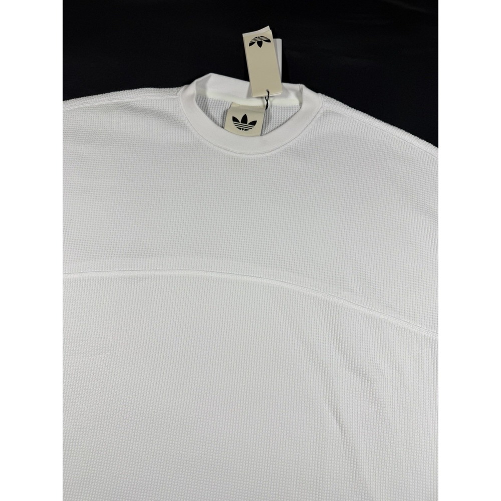 Adidas La Cienega Short Sleeve Sports Tee White Knit Size Large KA6230 NWT